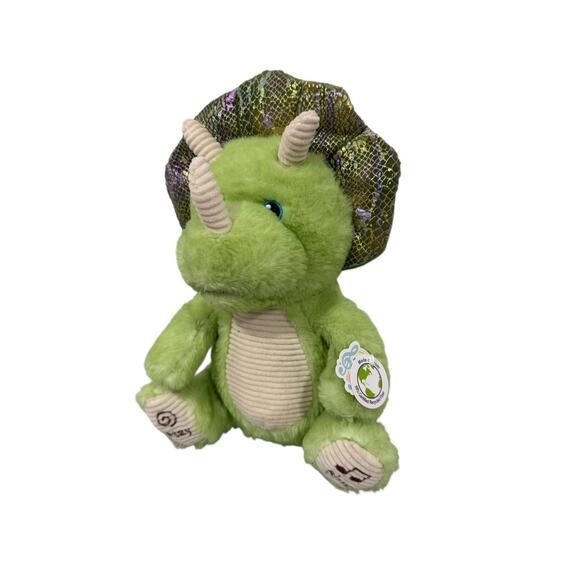 Spark Create Imagine Dinosaur Plush Talks Moves Singing Green Dino Triceratops - Picture 2 of 4